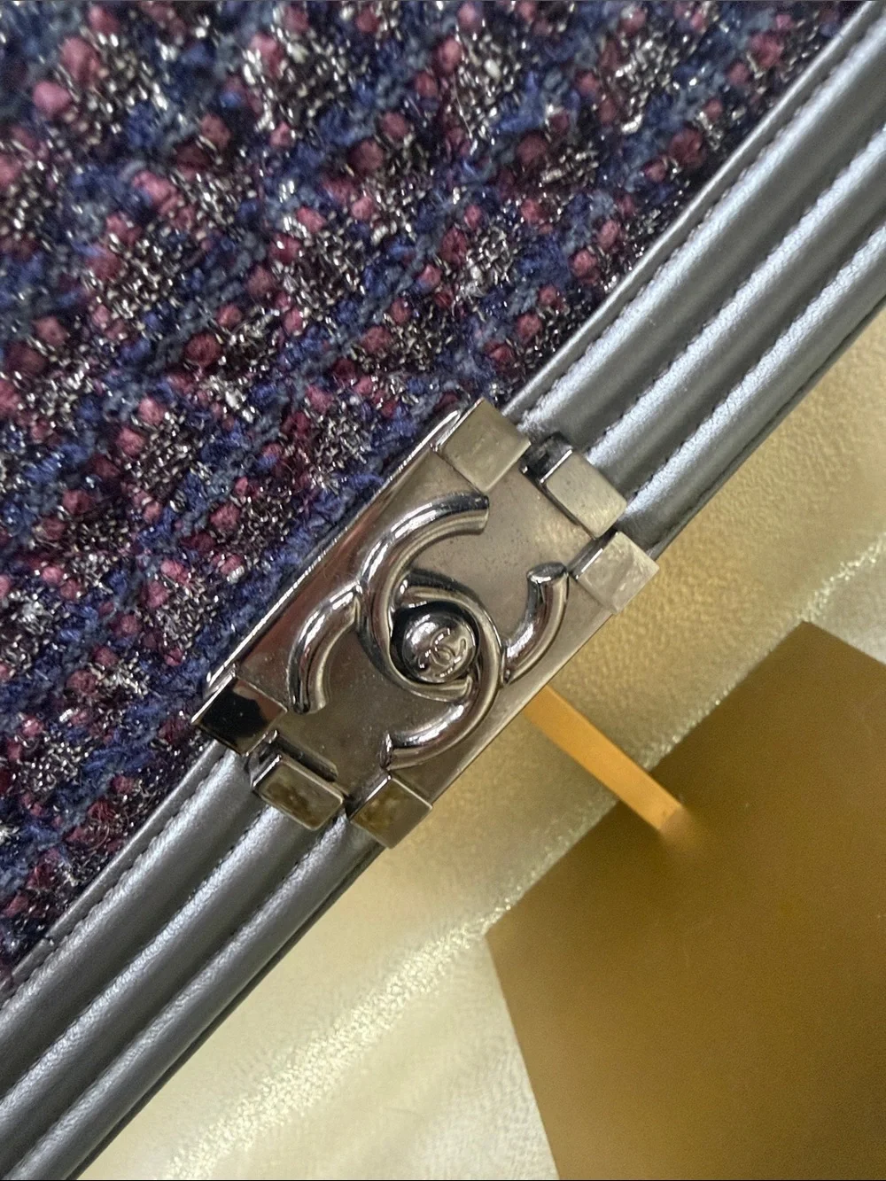 Chanel Tweed Medium Boy Bag